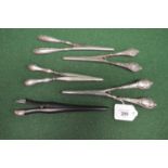 Set of silver mounted ebony glove stretchers hallmarked for London 1908 together with a set of