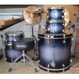 Mapex drum kit with Paiste cymbals Please note descriptions are not condition reports, please