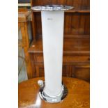 Harvey Guzzini floor lamp with chrome base and top Please note descriptions are not condition
