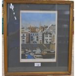 Limited Edition print No. 74/75 titled St Peter Port - 8.75" x 12.25" Please note descriptions are