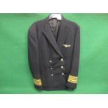 Late 1960's/early 1970's Laker Airways captains double breasted jacket, made by Hornes for a Captain