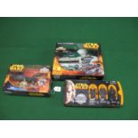 Three boxed 2005 Star Wars Revenge Of The Sith toys to include: Anakin's Jedi Star Fighter with