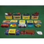 Ten boxed Matchbox vehicles to include: Yesteryear No. 4 Shand fire engine, two different Y5 4.5