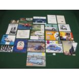 Quantity of 1950's and 1960's brochures for Renault, Fiat, Citroen, VW, Peugeot, Simca, Volvo and