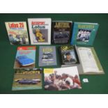 Collection of books relating to Lotus cars, Team Lotus and Colin Chapman together with 1964 Ford