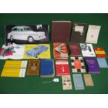 Box of motoring and motorcycling booklets from the 20th century to include: BSA Bantam, Autocar
