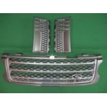 Land Rover front grill together with two side vents Please note descriptions are not condition