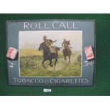 Paper on board advertisement for Roll Call Tobacco & Cigarettes, John Player & Sons, Nottingham,