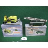 Two boxed Dinky Supertoys to comprise: 961 Blaw Knox bulldozer in yellow (with tracks) and 969 BBC