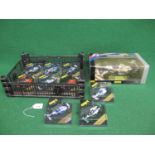 Nine boxed Onyx (Vitesse) F1 cars together with a boxed 1:18 scale Onyx model of Damon Hill's