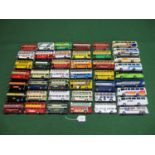 Forty four loose model buses mostly from Corgi to include: twenty three Routemasters, six RT's, four