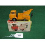 Dinky Crash truck with 434 on the box and body with Made In England but with a Berliet cab, orange