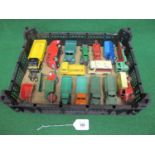 Sixteen loose playworn Dinky commercial vehicles to include: 512 Guy flatbed, 491 NCB electric