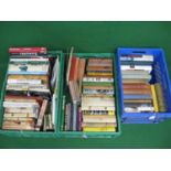 Three crates of approx ninety mostly hardback books on motoring, motor racing and vehicle subjects