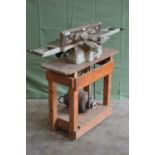 Myford planer/thicknesser on wooden stand Please note descriptions are not condition reports, please