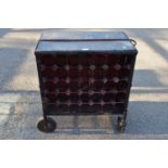 Industrial double sided wine rack - 32" wide Please note descriptions are not condition reports,