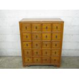 Oriental style hardwood chest of drawers - 35.5" wide Please note descriptions are not condition