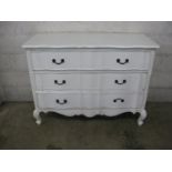 Painted chest of drawers - 47" wide Please note descriptions are not condition reports, please