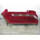 Inlaid chaise longue - 63" wide Please note descriptions are not condition reports, please request