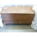 Pine mule chest - 48.75" wide Please note descriptions are not condition reports, please request