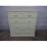 Painted chest of drawers - 41" wide Please note descriptions are not condition reports, please