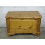 Pine blanket box - 35.75" wide Please note descriptions are not condition reports, please request