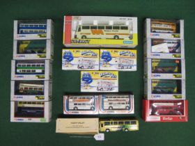Sixteen Corgi 1:64 scale double deck buses including some for Sunbeam Models, Atlantic Park and