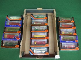 Sixteen 1:76 scale EFE Leyland National buses in various liveries to include: 75 Years Of