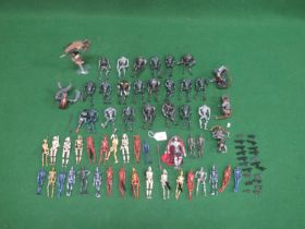 Quantity of approx fifty one loose Star Wars figures from 2000 onwards to include: Battle Droids,