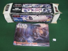 1982 Star Wars Return Of The Jedi Rebel Transport Vehicle with instructions (missing one rear turret