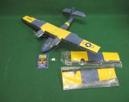 Radio controlled foam model of an American seaplane with electric propellers - 54" wingspan. Needs