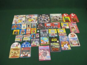 Quantity of 1970's/1980's Read-along books and cassettes for Walt Disney, The A Team, Star Wars, ET,