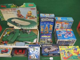 Eleven boxed toys and games to include: Trotters Derby, Kongman, Multi-Storey Garage, Noddy's Ring