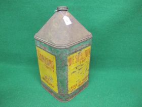 Pyramid can with cap and handle for WF Smallman & Son Ltd, Crown Oil Works, West Bromwich - 10"