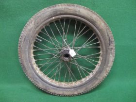 Vintage 20" wheel possibly from a motorcycle sidecar (in af condition) Please note descriptions