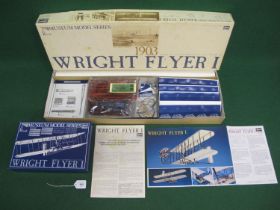 Boxed 1:16 scale Hasegawa Hobby Kit of the Wright Flyer 1 using thirteen different materials