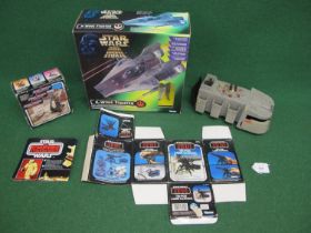 Box of Star Wars items to include: 1979 incomplete Imperial Troop Transporter, 1984 The Power Of The