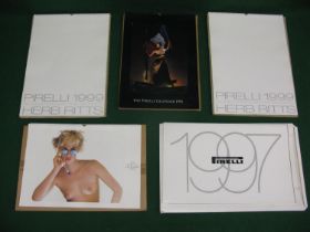Five Pirelli calendars in their original mailing boxes to comprise: 1986 with Royal College Of