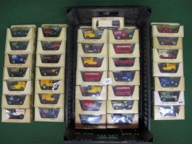 Thirty six 1970's Matchbox Models Of Yesteryear cars, buses, vans and fire engine Please note