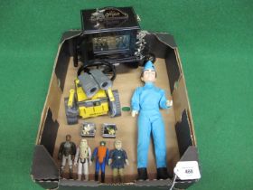 Mixed lot to comprise: four 1978/1980/1982 Star Wars figures, Carlton 2000 International Rescue