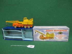 1935-1962 Dinky 972 20 Ton Coles Lorry Mounted Crane, boxed with internal packaging Please note