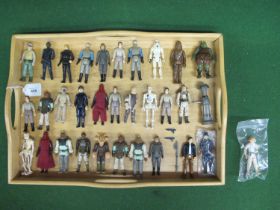 Thirty two 1970's/1980's Star Wars figures to include: Cloud Car Pilot with gun and comm link,