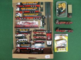 Collection of approx twenty two mostly Corgi diecast Eddie Stobart vehicles from the 1950's to