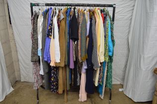 Quantity of vintage and later ladies clothes to include brands Ina Models, Eastex and Viyella etc (