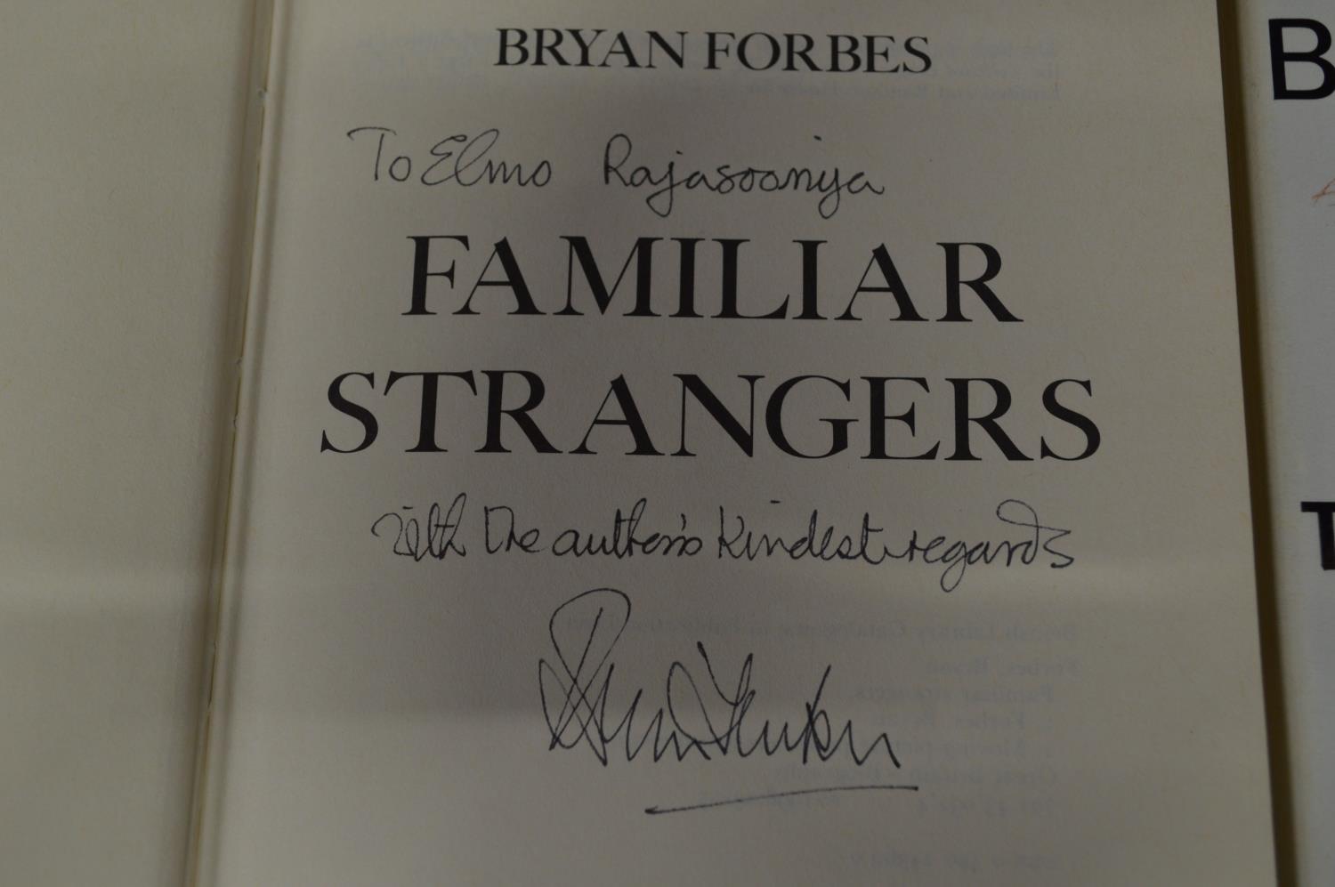 Seven signed Bryan Forbes books to include: A Divided Life, A Song At Twilight and Quicksand etc - Image 2 of 2
