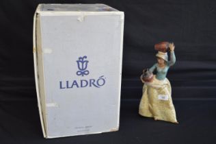 Lladro figure of To The Well, number 12190 - 12.75" tall with original box Please note