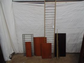 Quantity of Ladderax shelving system parts Please note descriptions are not condition reports,