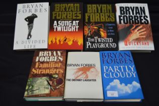 Seven signed Bryan Forbes books to include: A Divided Life, A Song At Twilight and Quicksand etc