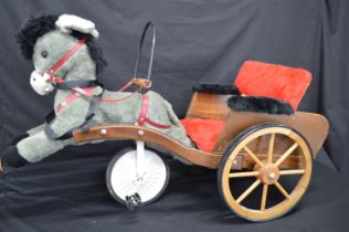 Pegasus of Crewe childs pedal pony and cart/trap Please note descriptions are not condition reports,