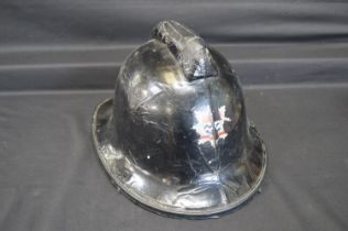 Vintage London Fire Brigade helmet, size Small Up To 6 7/8ths and stamped 1971 Please note